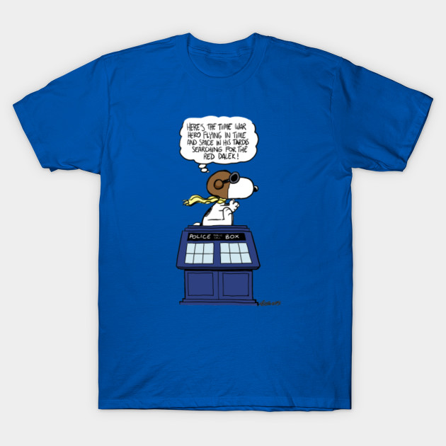 Red Baron Doctor Who Peanuts T-Shirt